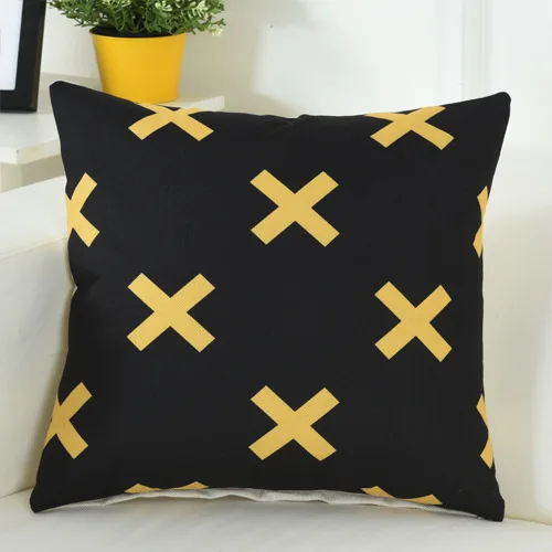 Decor Pillowcase Геометрическая декоративная наволочка, чехол, желтый банан, олень, животное, хлопок, лен, наволочка для дивана, наволочка для домашнего декора - Цвет: Decor Pillowcase