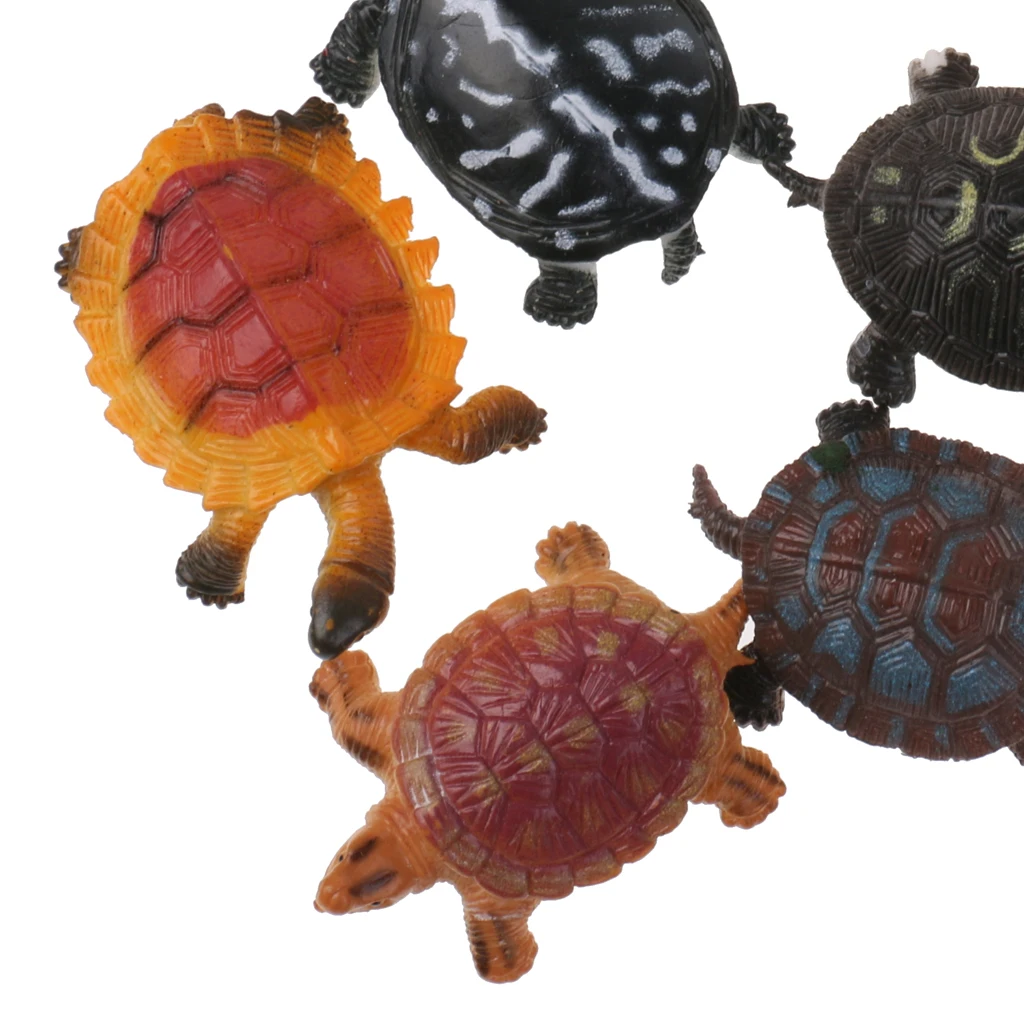 

Kids Toy Lot 8Pcs Plastic Turtles Animal Model Figures Kids Educational Kids Toys Gifts Classic Toys Creative Gift Model Toys