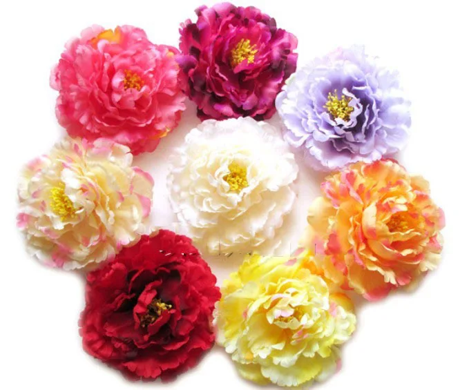 

11cm Peony flowers head artificial silk flowers