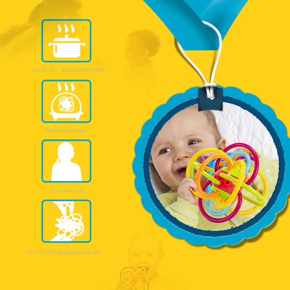 Новинка 2017 года детские шар погремушка прорезыватель зубов в виде руки