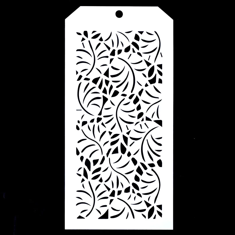 6 PCS DIY Craft Poppy Tropical Leaf Stencil for Scrapbooking Stamping Album Crafts Decorative Paper Cards | Дом и сад