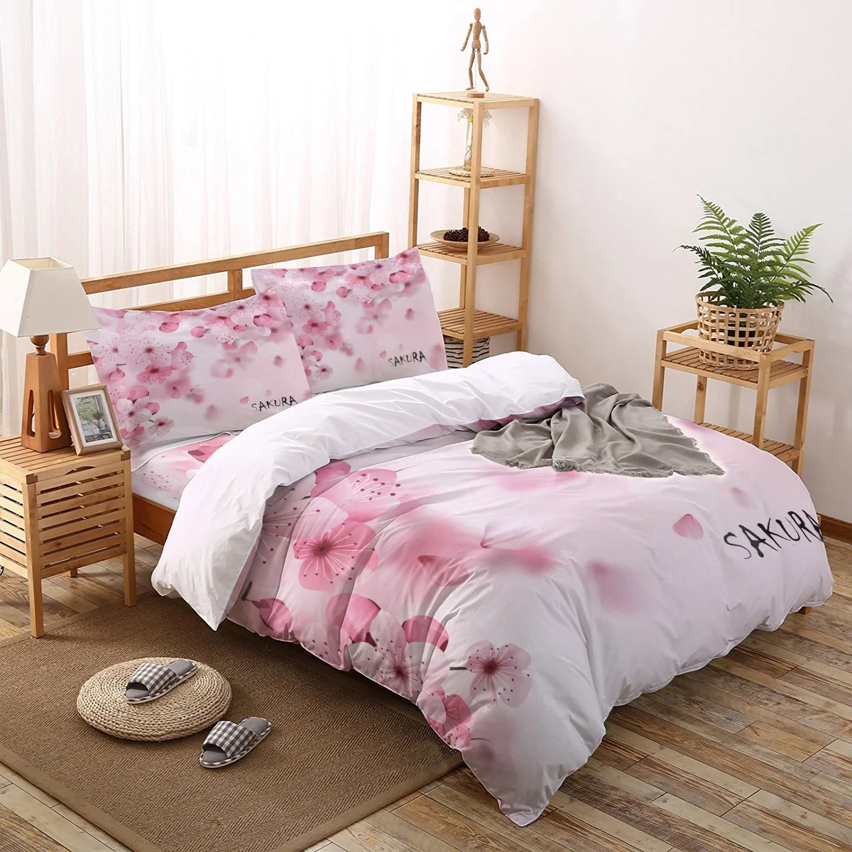 Familydecorder вишневые обои с цветами постельное белье роскошное покрывало постельные принадлежности набор s 3D King размер красный синий хлопок DHL