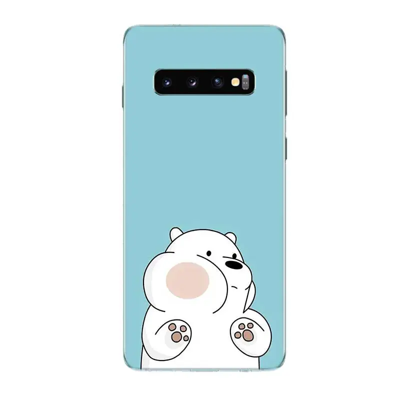 Three little bears Soft TPU Bumper Case For Samsung A90 A80 A70 A60 A50 A50S A40 A30 A30S A20E A10E A10s S10Plus M40 M30 Cover |