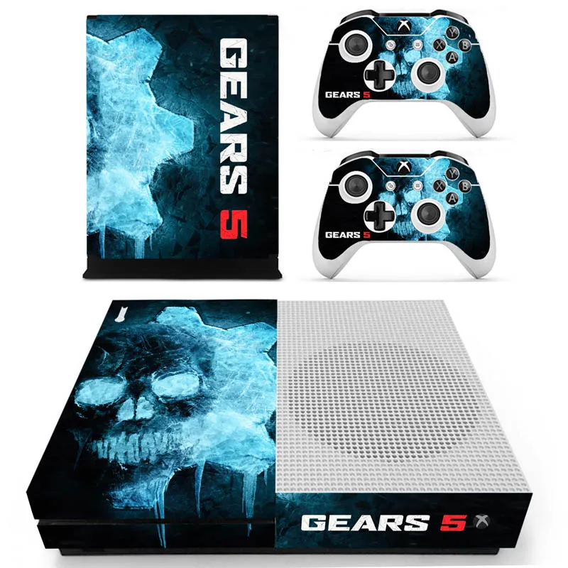 S-1467 GEARS 5 виниловые наклейки для xbox One S консоль с двумя беспроводными контроллерами - Цвет: S-1467