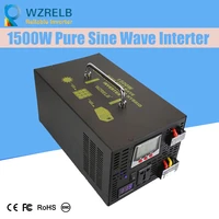 reliable peak 1500w pure sine wave off grid inverter dc12v24v to ac220v power inverter converter houseuse solar system