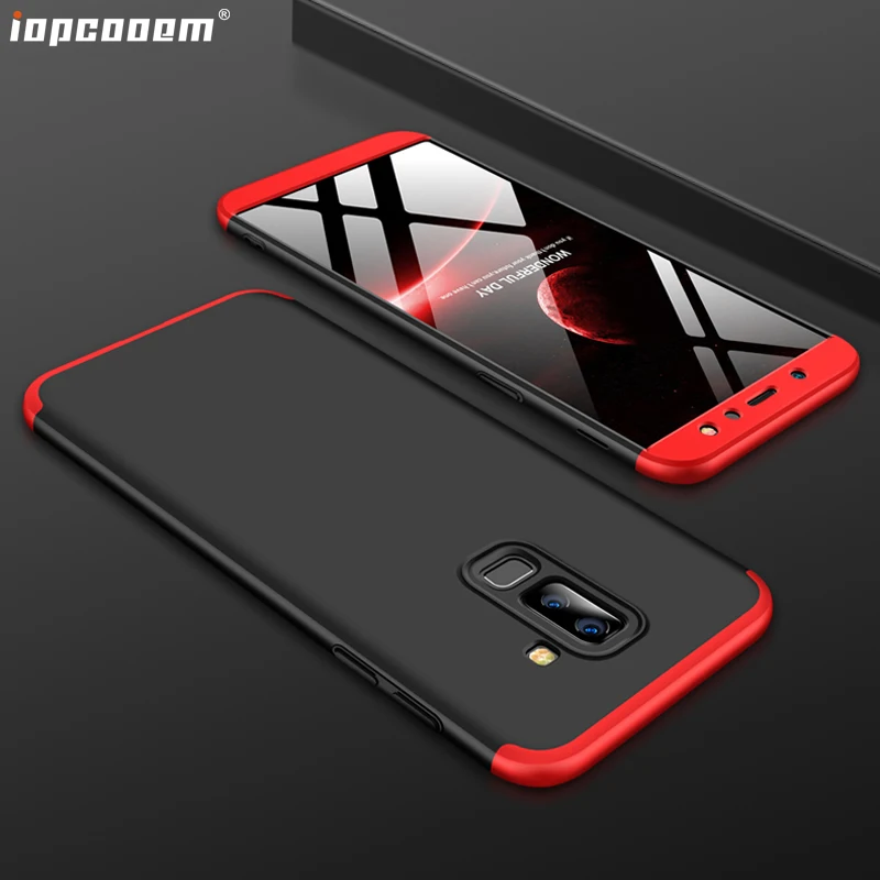 

For Samsung Galaxy A6 J4 J6 Plus A7 J8 2018 case 3 in 1 comprehensive Hard Protective Phone Back Cover For Galaxy A6 2018 Coque