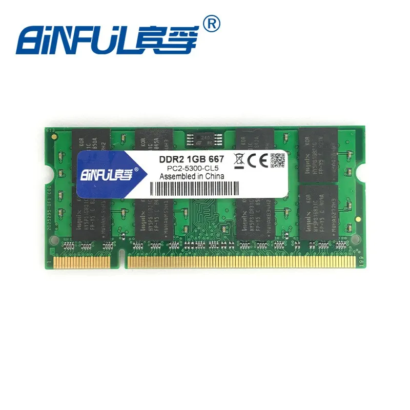 Binful DDR2 1GB 2GB 667Mhz 800Mhz PC3-5300 PC3-6400 для ноутбука ram Memory notebook 1,8 V