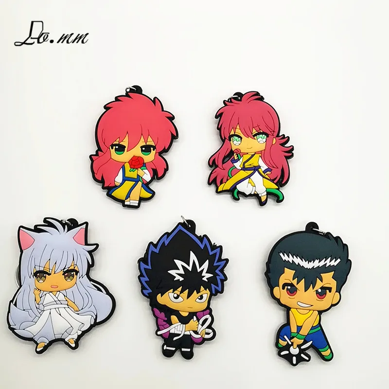 Японские комиксы Yu Hakusho cos ПВХ брелки мультфильм красный брелок милый забавный подарок подвесные аксессуары для сумок детская игрушка porte clef