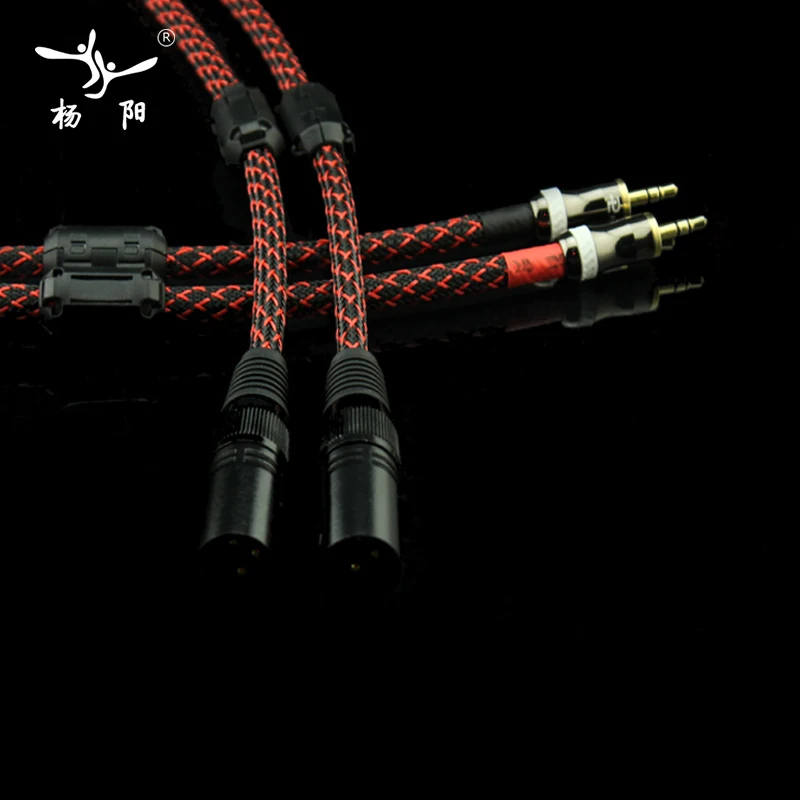 YYAUDIO L 4E6S DIY HIFI 3 5 мм к XLR аудиокабелю штыревой штыревому выделенному аудио кабелю|xlr
