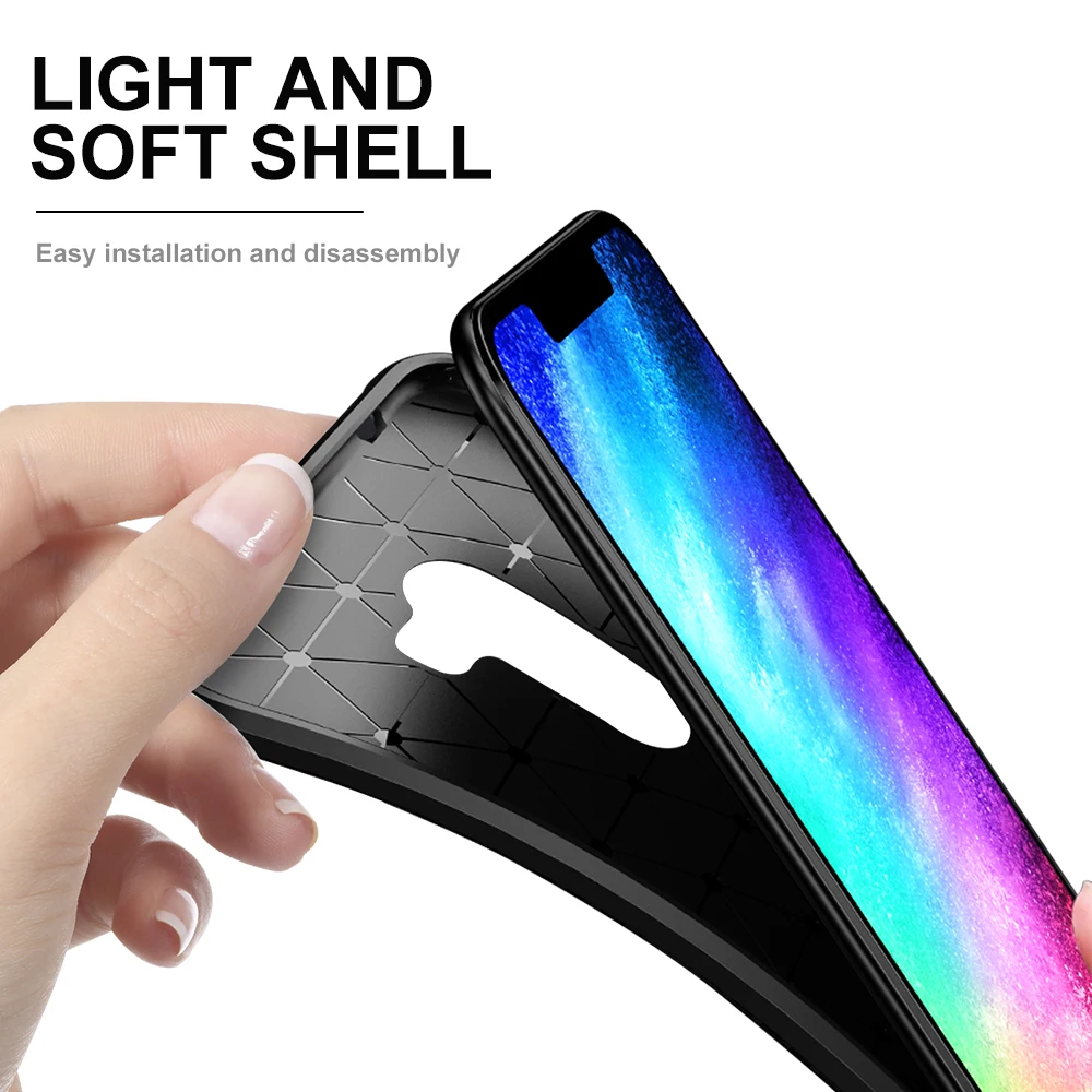Мягкий ТПУ чехол из углеродного волокна для Xiaomi Pocophone F1 360 Полное заднее покрытие для Xiaomi Poco F1 чехол роскошный тонкий Чехол