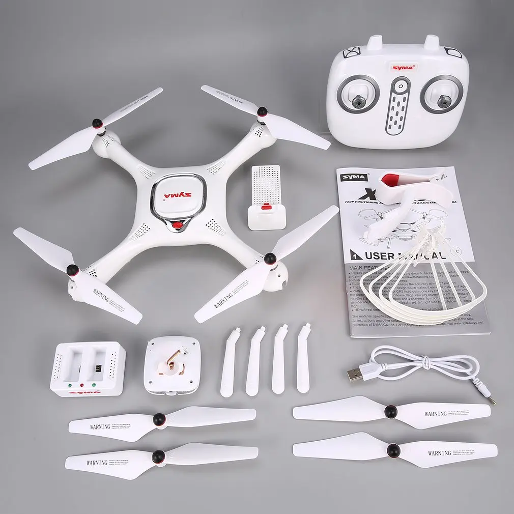 Квадрокоптер SYMA X25PRO Радиоуправляемый с регулируемой камерой 720P HD Wi