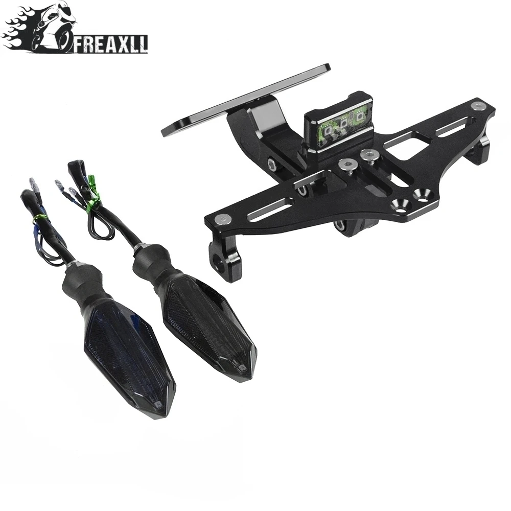 Motorcycle License Plate Bracket Holder With LED Light Universal For BMW R1200GS LC 2014 2015 2017 R1200 GS Adventure | Автомобили и