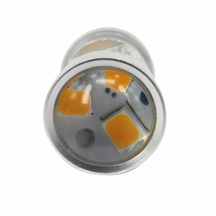 WLJH 2x T20 7443 7440 светодиодный фонарь 21 Вт 800LM 2835 SMD линзы для автомобиля DRL дневные ходовые огни стояночный задний тормозной светильник сигнальная лампа поворота