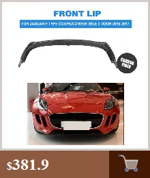 Углеродного волокна боковые зеркала заднего вида зеркало крышки для Jaguar F-Тип купе 2-двери 2013