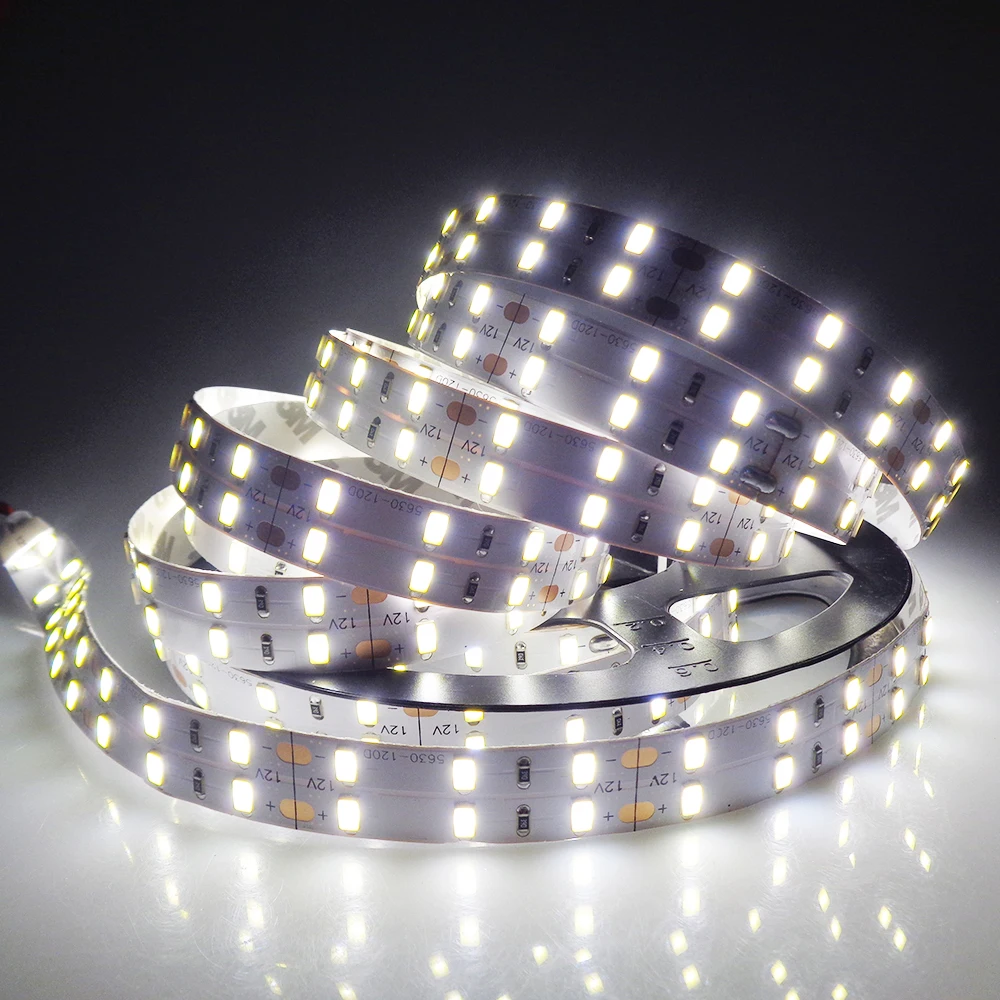 Светодиодная лента 5630 SMD chips 600led двухрядный свет 5 м DC12V неводонепроницаемый