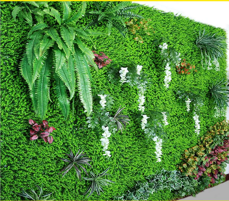 DIY искусственная пластмассовая трава листья цветы Флорес растения поддельные растения для домашнего магазина сада представить украшение стены
