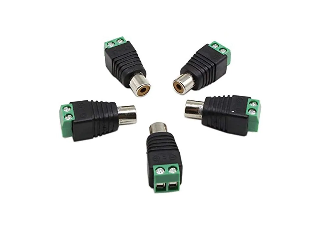 LBSC 5-Pack Phono RCA гнездо для AV винтовой терминал Аудио/Видео разъем адаптера |