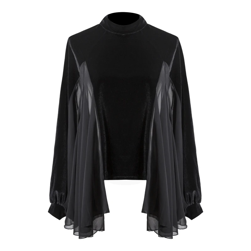 Высокая уличная Новая мода 2019 дизайнерская блузка Топ женские свободные рукав