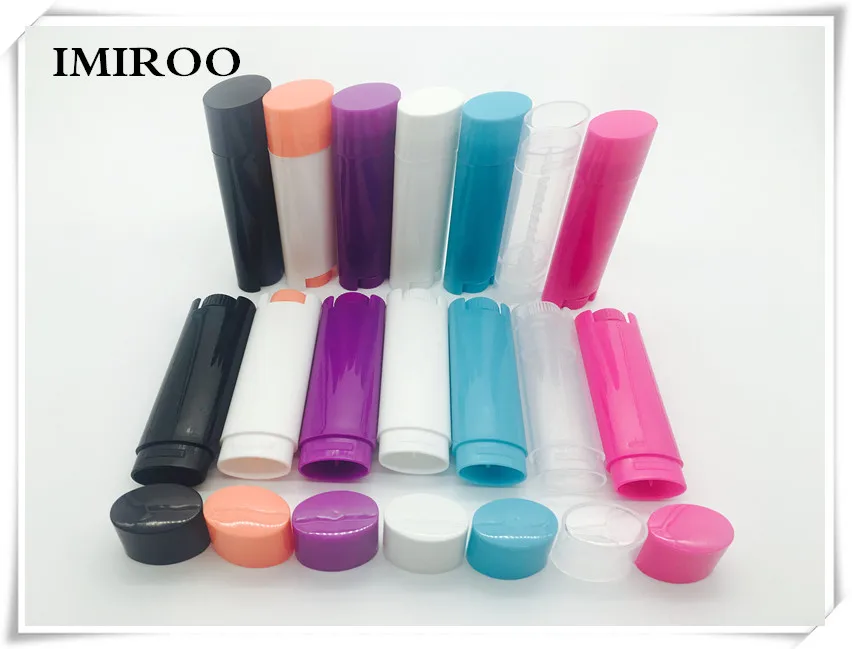 50 шт в наборе Лидер продаж пустые эллипс Пластик круглый бальзам для губ с