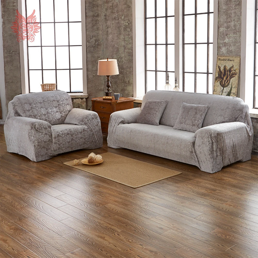 1SEAT 2SEATS 3SEATS 4SEATS Winter plush embossed floral stretch seat covers Slipcover Universal Elastic force Sofa SP5613 | Дом и сад