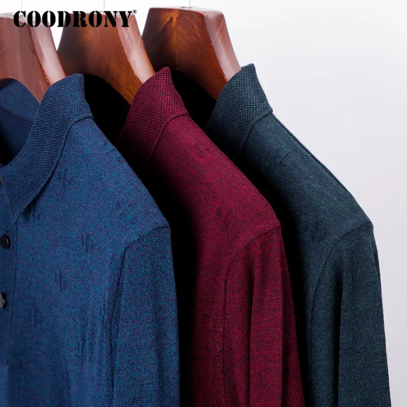 Бренд COODRONY, свитер, Мужская одежда, новинка, Осень-зима, Вязанная одежда, шерстяной свитер, уличная одежда, Повседневный пуловер для мужчин, 91047