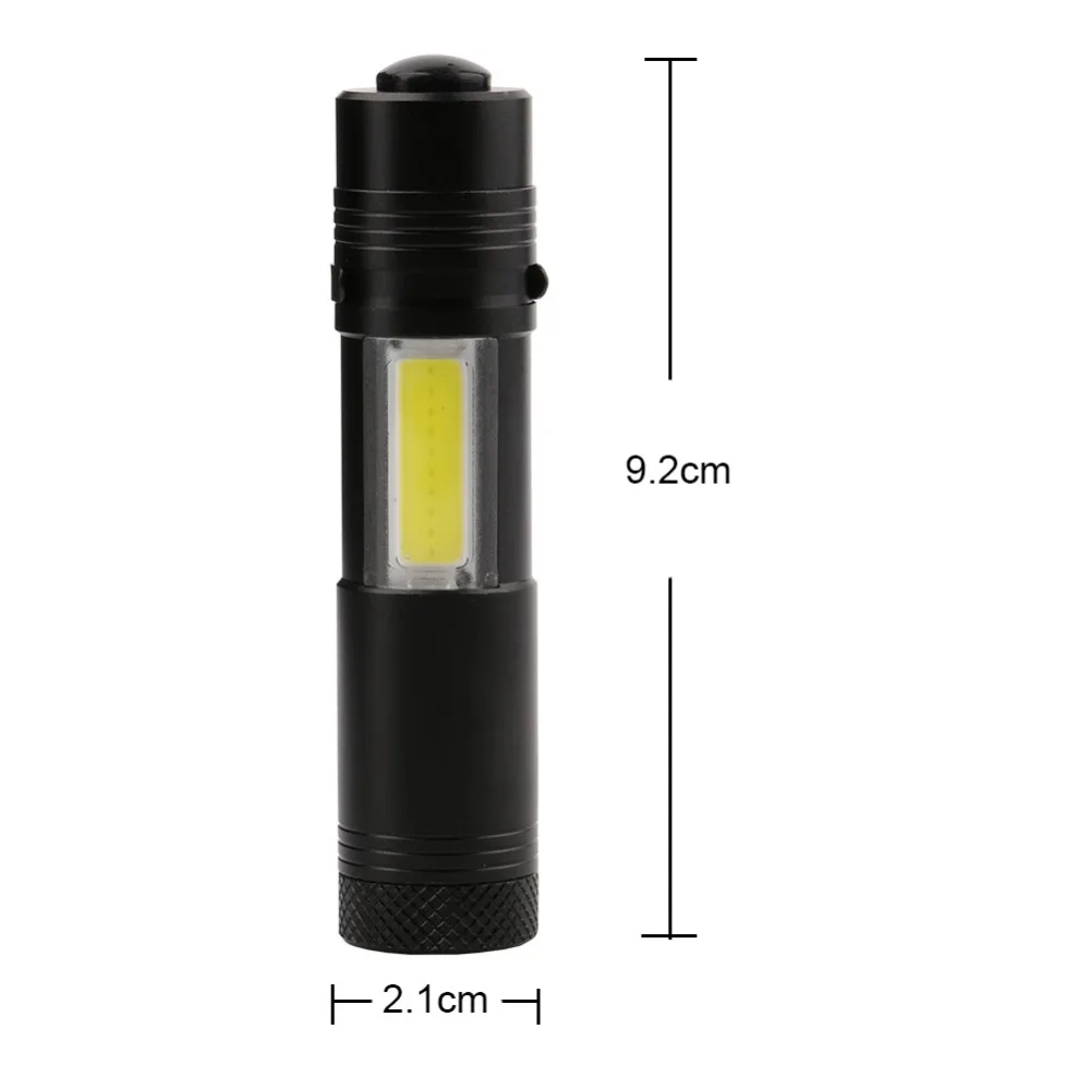 800LM Мини Портативный светодиодный фонарик с зажимом XPE LED + COB 4 режима Penlight Охота