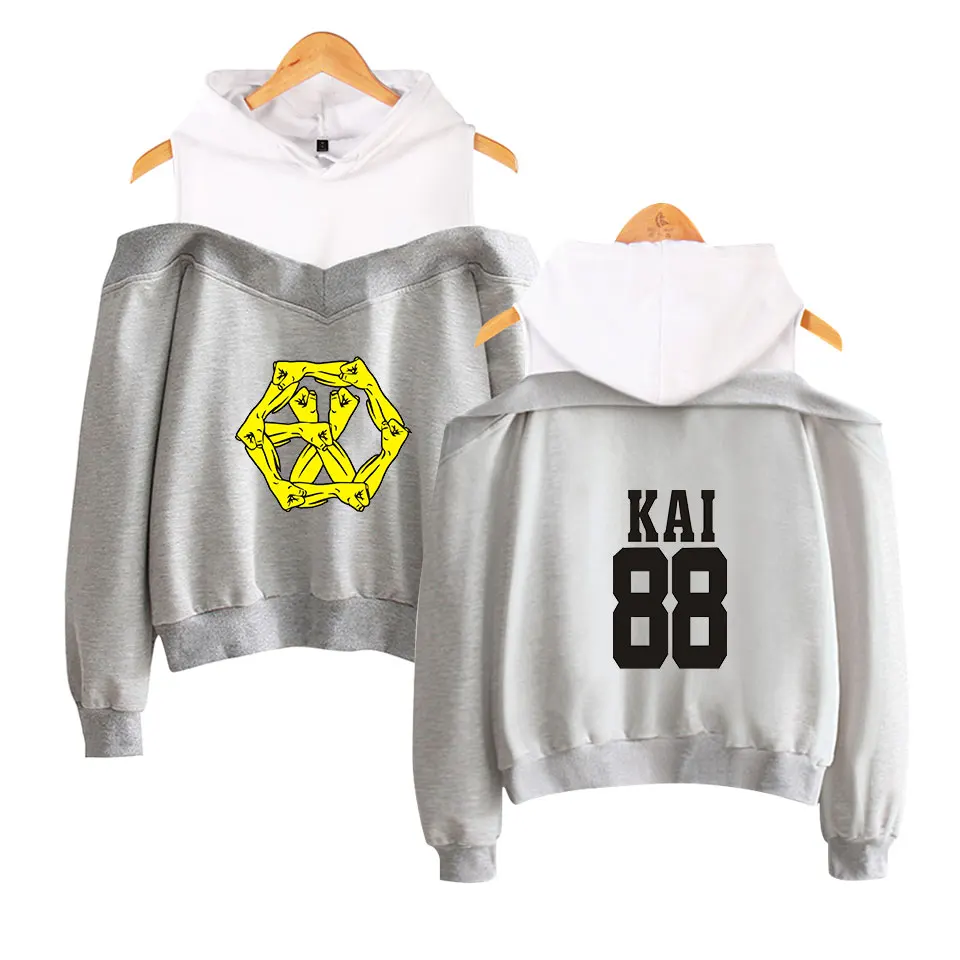 2018 Новый Kpop EXO LU HAN SE HUN KAI овердоза толстовки женские Harajuku модные повседневные