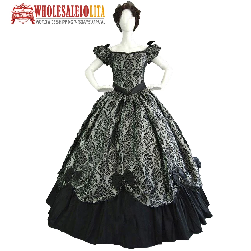 Винтажные костюмы 1860 s Civil War Southern Belle готическое платье лолиты викторианские платья