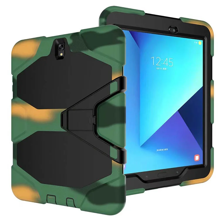 Для samsung Galaxy Tab S3, 9,7 дюймов, чехол для планшета, SM-T820, противоскользящий, гибридный, армированный, PC, силиконовый чехол для Tab S3 9,7 SM-T825
