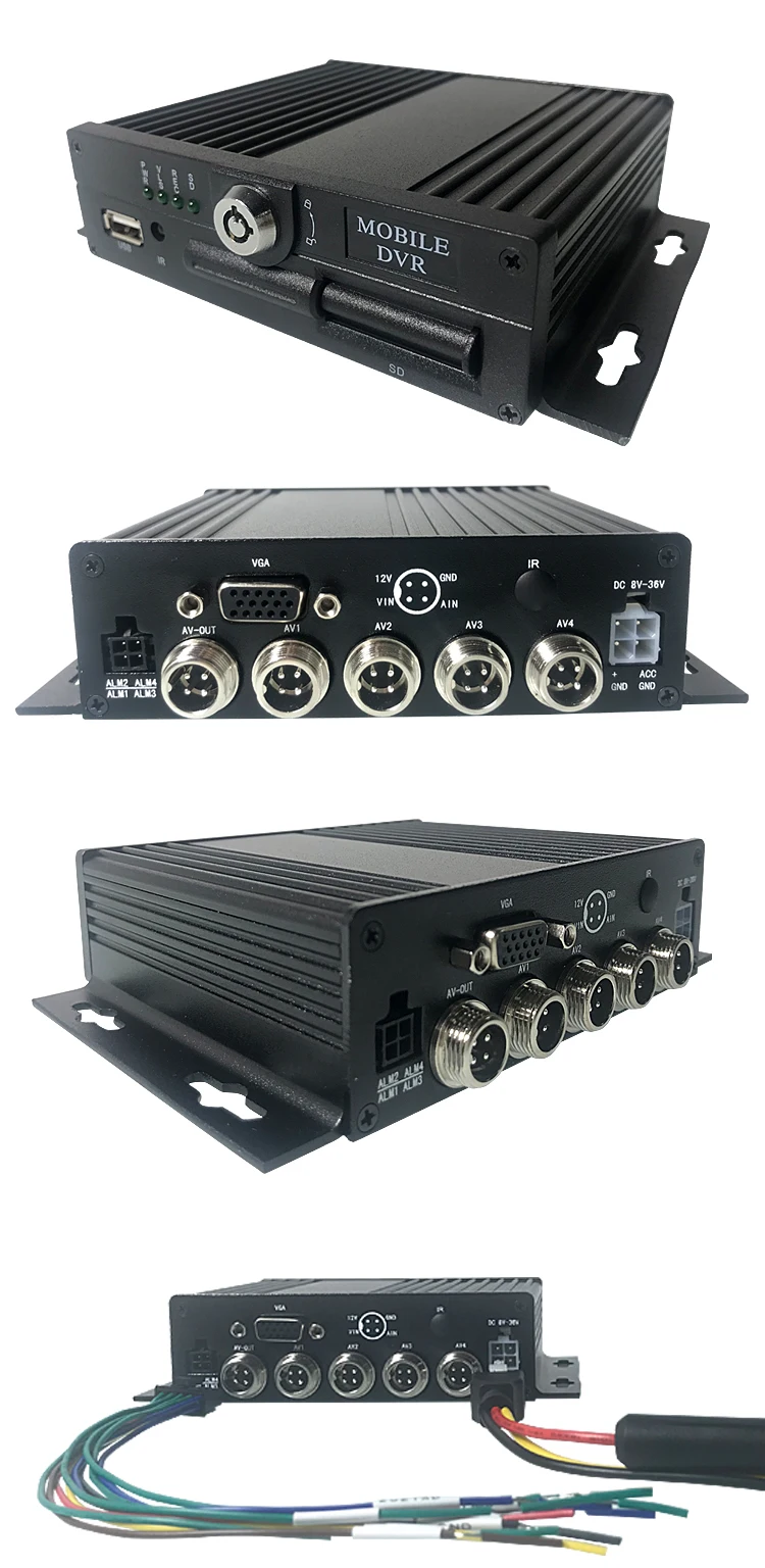 AHD 4CH sd-карта 1080P Мобильный DVR Поддержка арабского языка 5 лет гарантии местное видео скорая помощь видео хост мониторинга