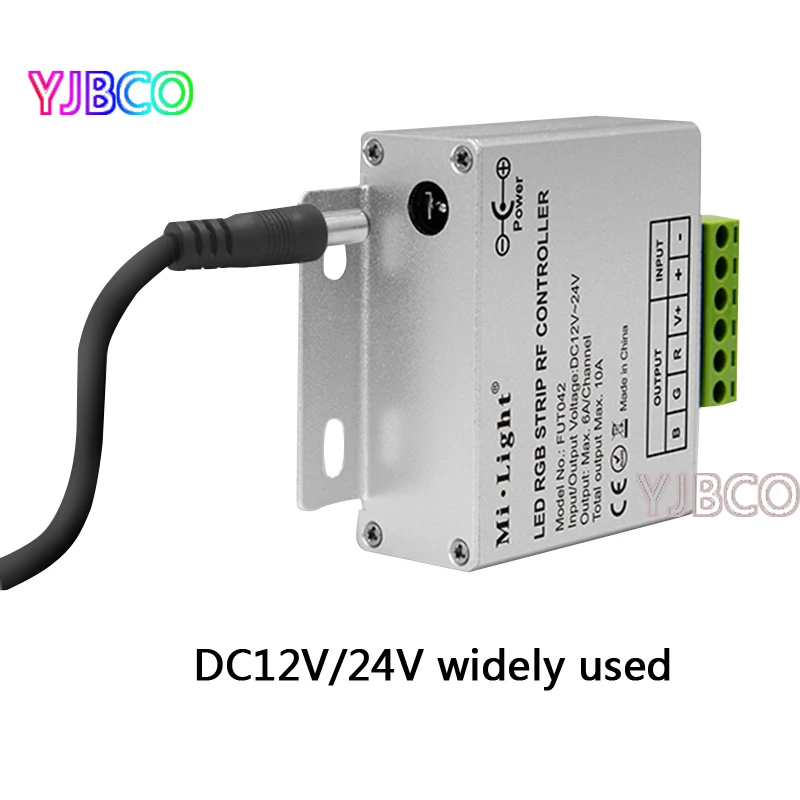 FUT042 2.4G RF DC12V-24V output 10A 433MHz RGB LED Strip controller for led strip light | Controler