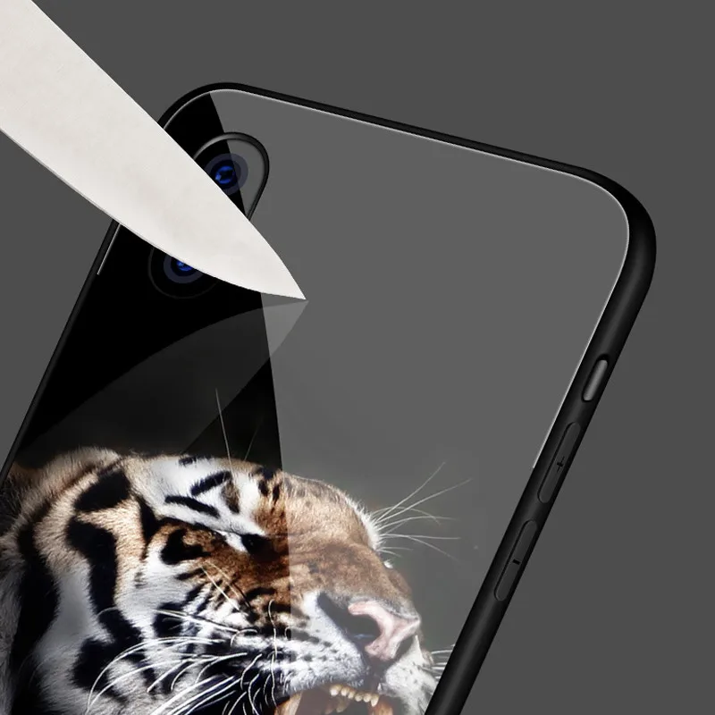 DIY чехол из закаленного стекла под заказ для Xiaomi Redmi 7 7A 8 8A 6 Pro 6A Note 8T 4 4X5 черный