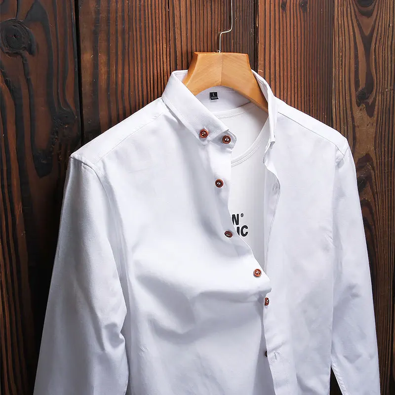 Рубашка с длинными рукавами для мужчин новые модные дизайнерские Camisa мужская
