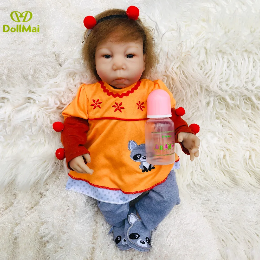Reborn baby doll для девочек игрушки 18 &quot45 см мягкие силиконовые куклы хэндмейд