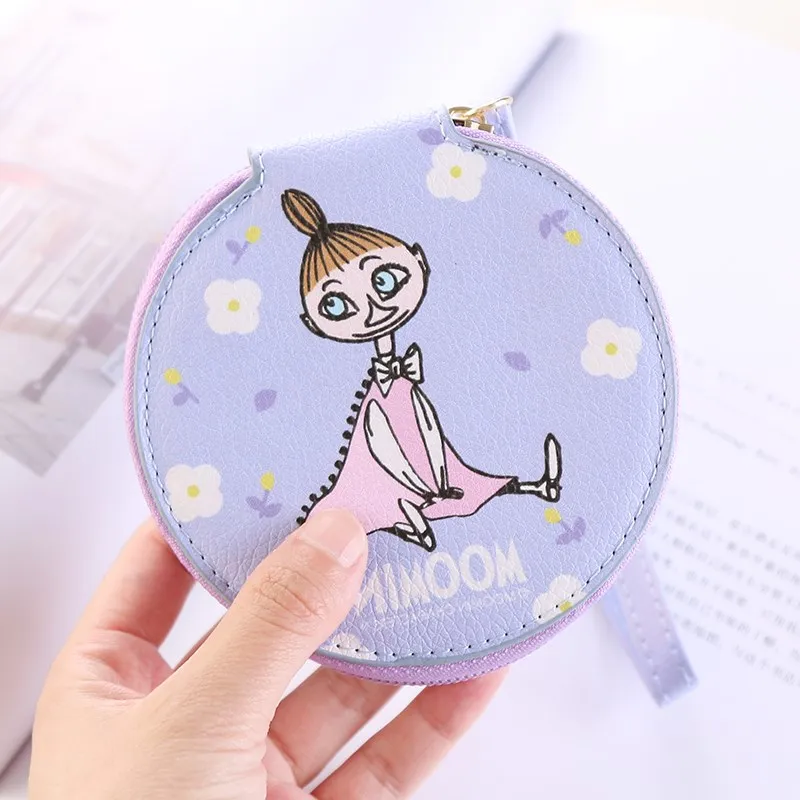 Moomin кошелек для монет из искусственной кожи Детский плюшевый Кошелек на молнии