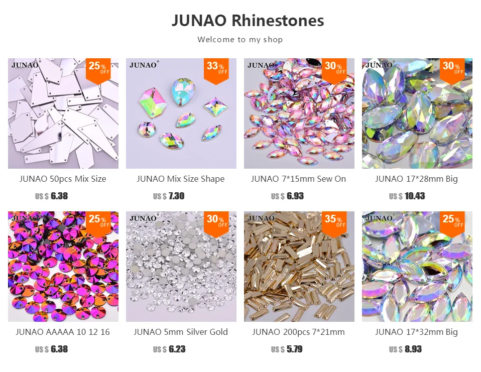 JUNAO SS12 16 18 20 25 Швейные кристаллы AB аппликация из стеклянных страз серебряный коготь хрустальные камни пришитые Стразы для одежды ремесла