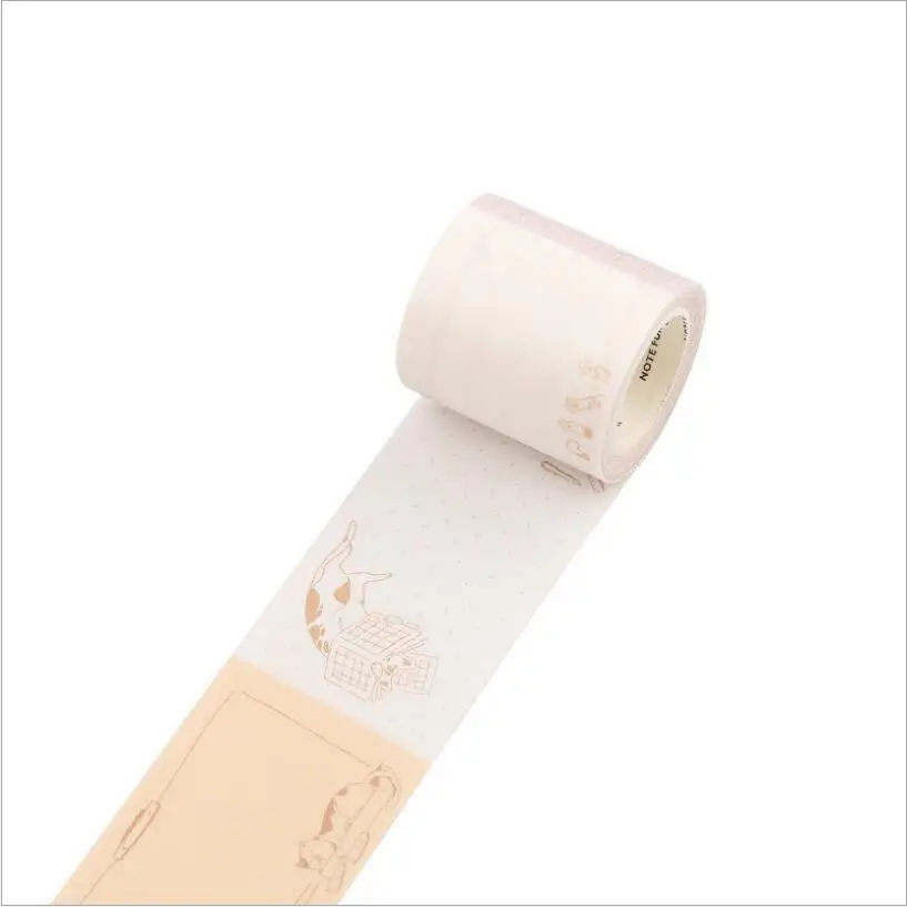 Мультяшная кошка Повседневная жизнь васи лента 40 мм широкая декоративная