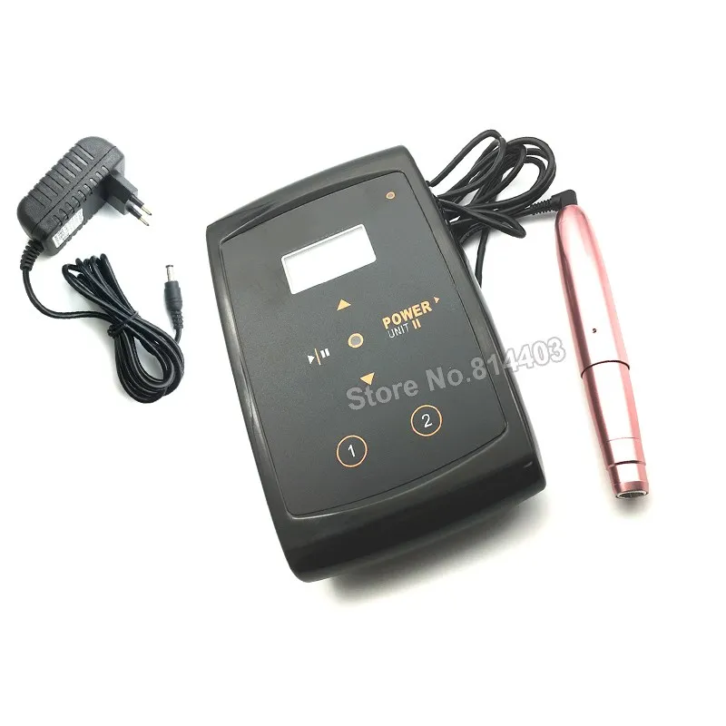 Euro Plug Machine ЖК-экран Профессиональный бровей губ татуировки перманентный бровей роторный макияж машина ручка комплект швейцарский мотор питания боди-арт - Цвет: Euro Plug Machine