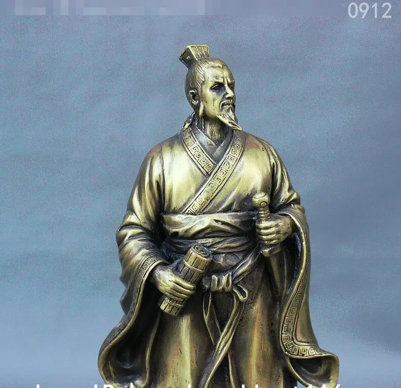 12 &quotнародное искусство Китая воин солнце Tzu Wu Sun Zi милитаристская статуя