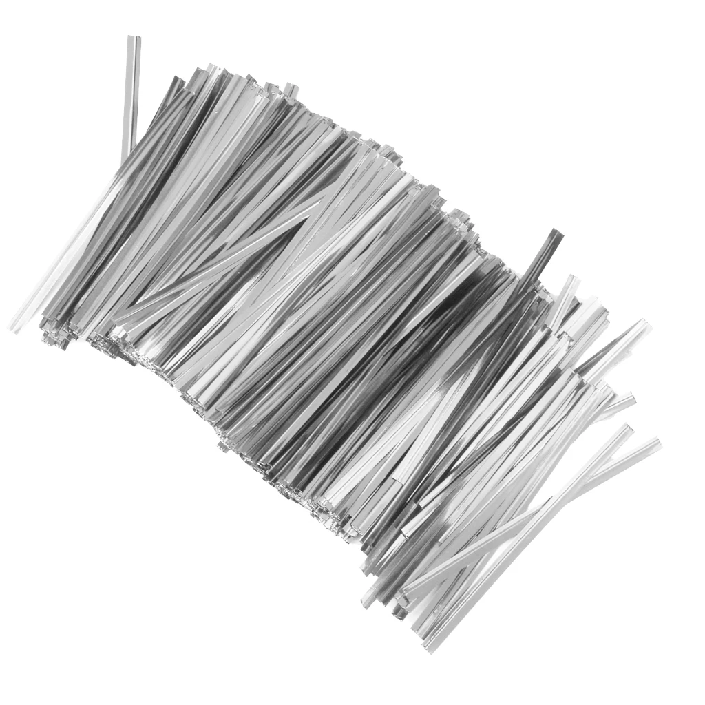 800 шт. металлические плетеные Галстуки идеально подходят для конфет мешок хлеба