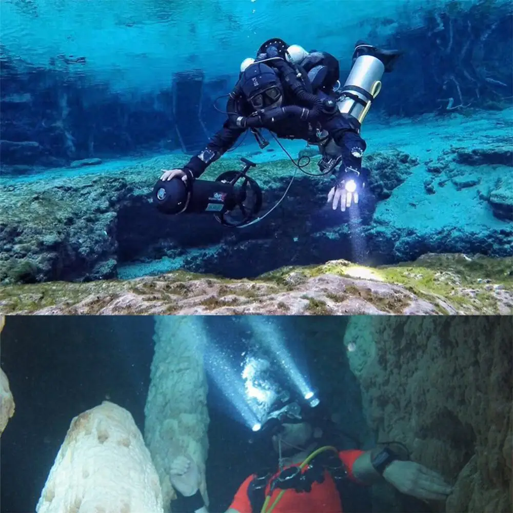 

LED Scuba Diving Torch Professional Flashlight for Diving 2000lumen CREE XHP-50 Underwater 150m Waterproof 18650 DIV02 pro