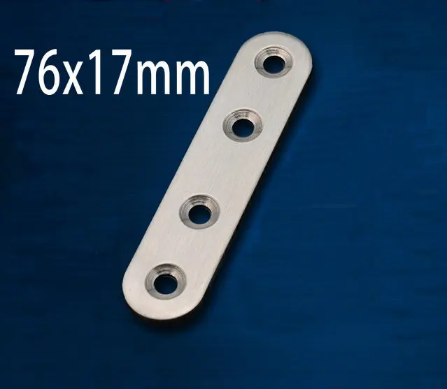 Угловой кронштейн из нержавеющей стали размером 76x17 мм толщина 2 20 шт.|corner