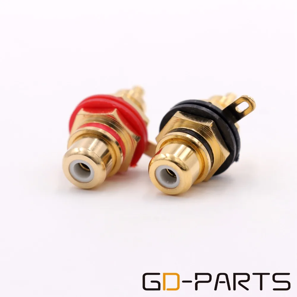 GD PARTS позолоченный латунный гнездовой разъем RCA терминал Hi Fi усилитель компакт