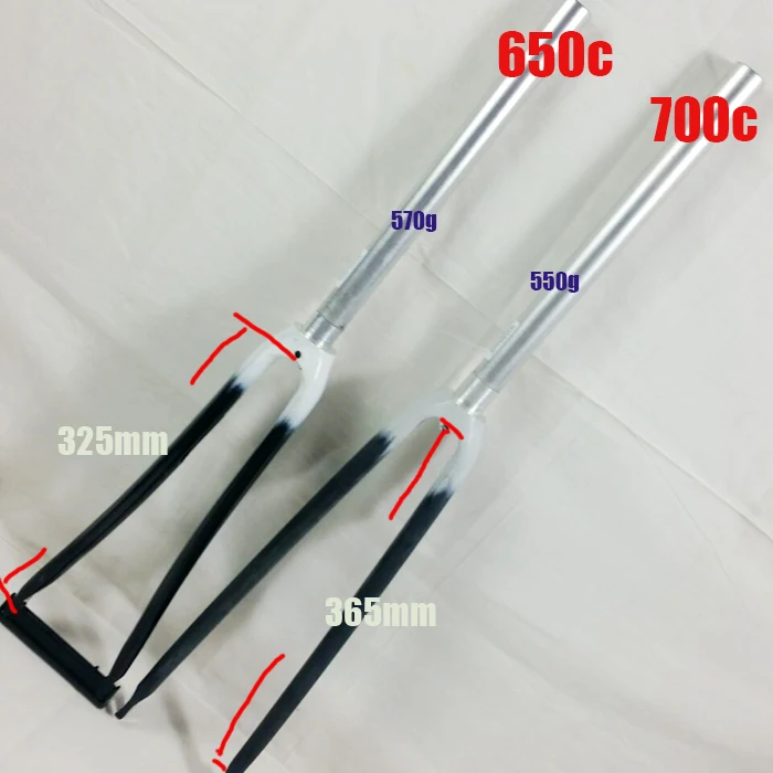 Оригинальный BonTtrager 650c 700c дорожный велосипед углеродное волокно передняя вилка