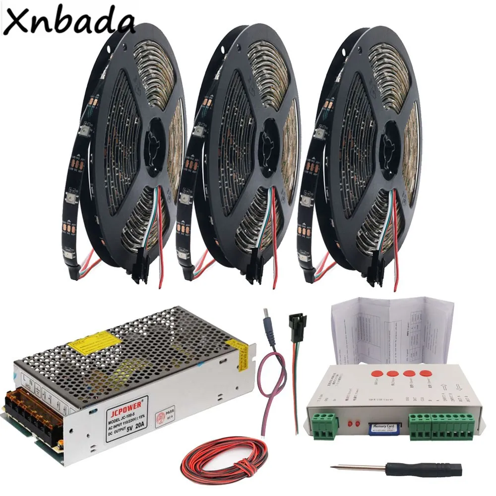 Светодиодная лента WS2812B WS2812 RGB осветительная полоса светодиодная для SD карты