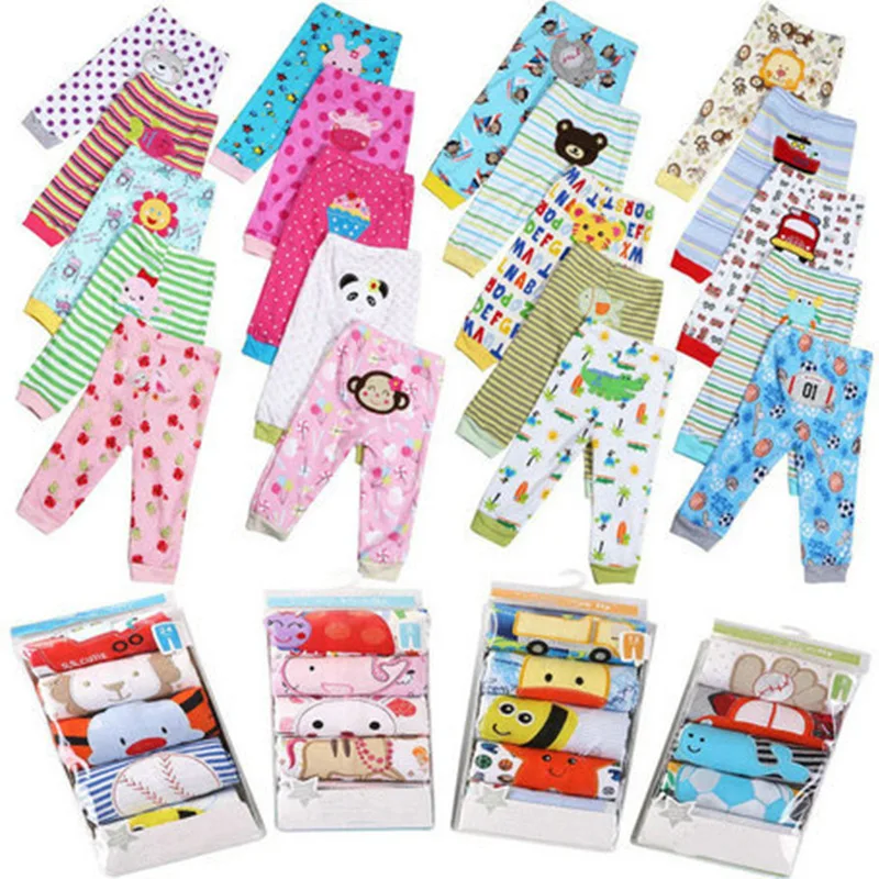 

2018 New Cartoon Pure Cotton Spring And Autumn Infant Trousers Loose Elastic Wholesale Baby Boys And Baby Girls