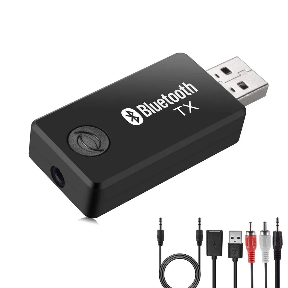 Передатчик LBSC Bluetooth подключен к аудиоустройствам 3,5 мм, питание от USB, потоковое воспроизведение музыки с более старого устройства без Bluetooth