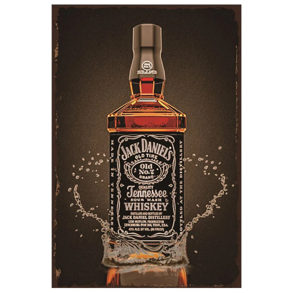 Винтажные металлические жестяные вывески для виски декор стен в винтажном стиле