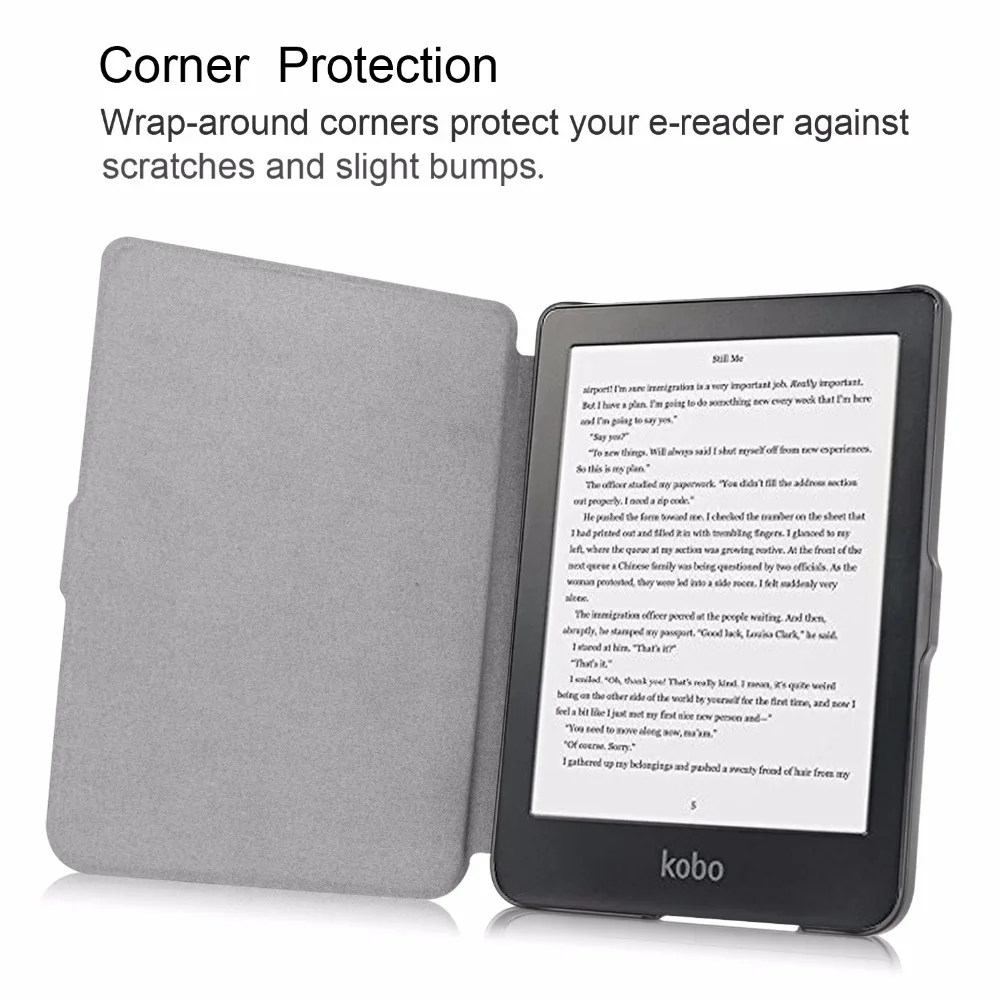 Auto Wake Sleep Case for Kobo Clara HD 6 Inch Magnetic Cute Cover Hd 6'' 2018 Ebook Reader Funda case+ Stylus Pen | Компьютеры и