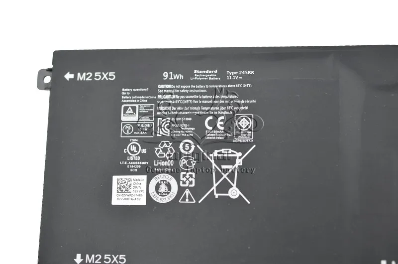 JIGU новая Подлинная 11 1 В 91Wh 245RR 701WJ 7D1WJ Оригинальная батарея для Dell Precision M3800 XPS 15